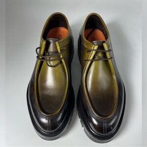 Santoni Green Derby - Size 8 US